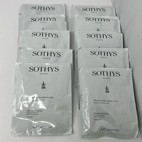 Sothys Set of 10 Masque Pelliculable Eclat Phase 4 Radiance Peel Off Mask - Picture 1 of 2